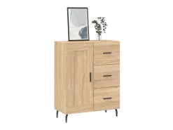 Aparador de madera de ingeniería roble Sonoma 69,5x34x90 cm ES77948