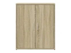 Aparador de madera de ingeniería 2 uds roble Sonoma 60x31x70 cm ES483068