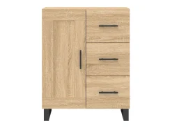Aparador de madera de ingeniería roble Sonoma 69,5x34x90 cm
