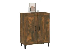 Aparador de madera de ingeniería roble ahumado 69,5x34x90 cm