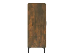 Aparador de madera de ingeniería roble ahumado 69,5x34x90 cm