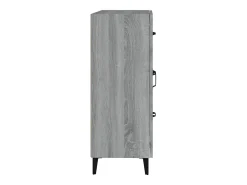 Aparador de madera de ingeniería gris Sonoma 69,5x34x90 cm