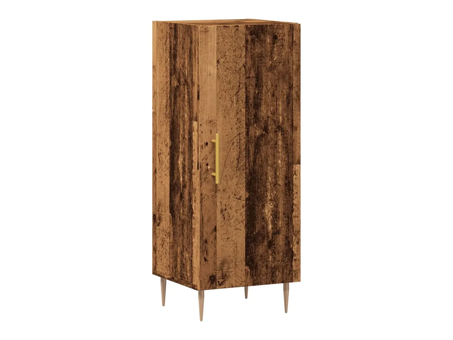 Aparador de madera de ingeniería envejecida 34,5x34x90 cm
