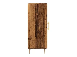 Aparador de madera de ingeniería envejecida 34,5x34x90 cm