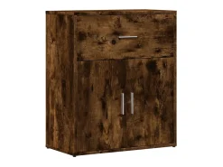 Aparador de madera de ingeniería 2 uds roble ahumado 60x31x70cm ES764695