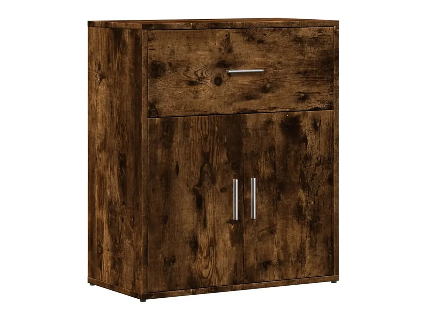 Aparador de madera de ingeniería 2 uds roble ahumado 60x31x70cm ES764695