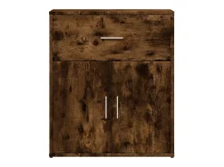 Aparador de madera de ingeniería 2 uds roble ahumado 60x31x70cm ES764695