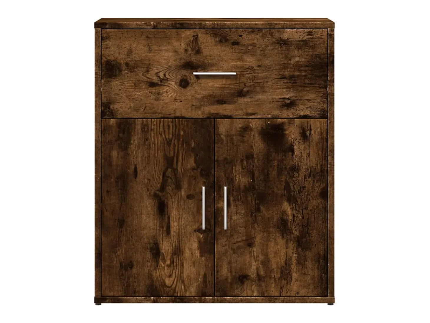 Aparador de madera de ingeniería 2 uds roble ahumado 60x31x70cm ES764695