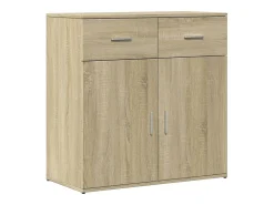 Aparador de madera de ingeniería roble Sonoma 79x38x80 cm ES728241