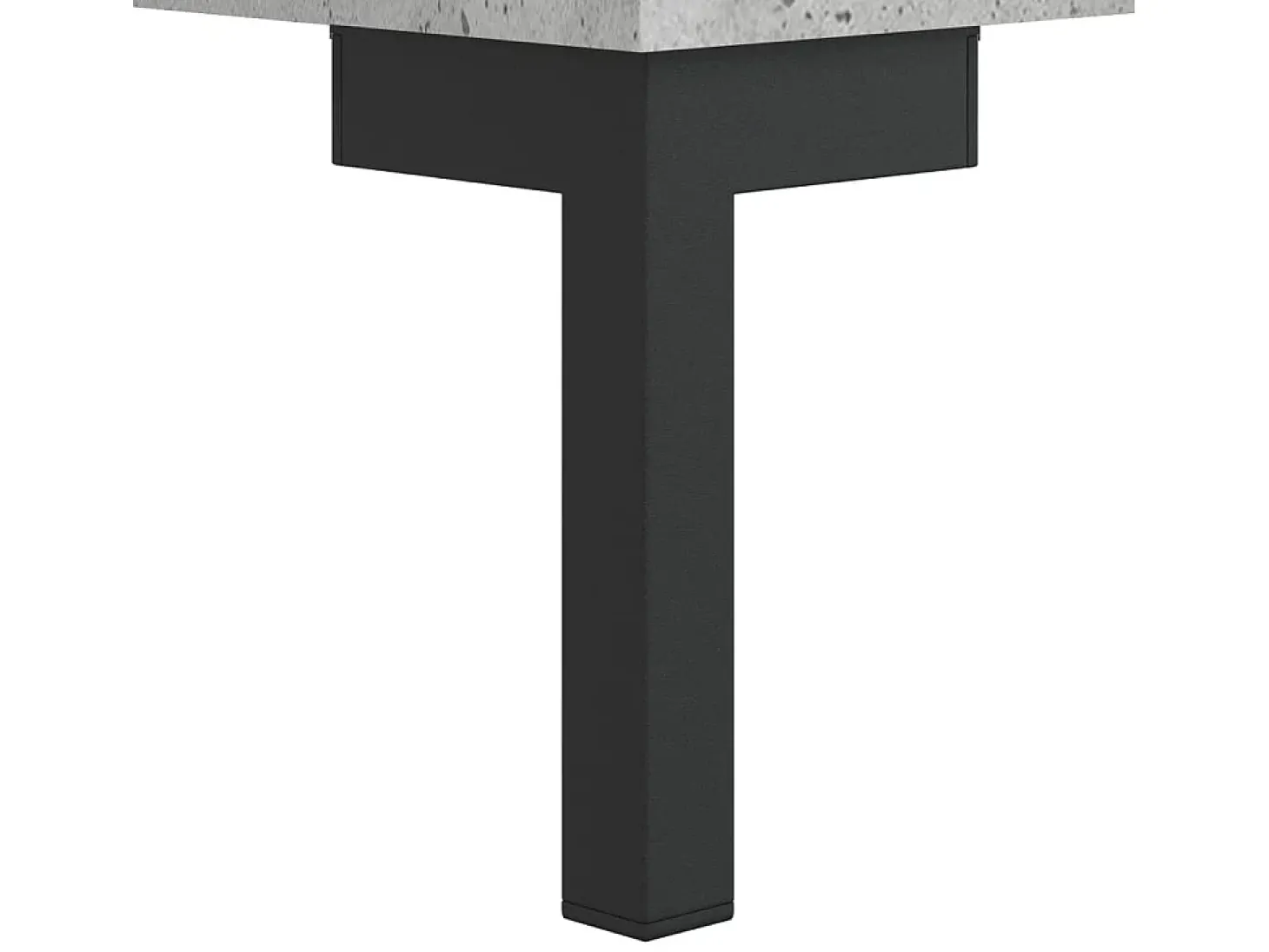Aparador de madera de ingeniería gris hormigón 34,5x32,5x90 cm