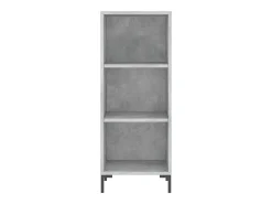 Aparador de madera de ingeniería gris hormigón 34,5x32,5x90 cm