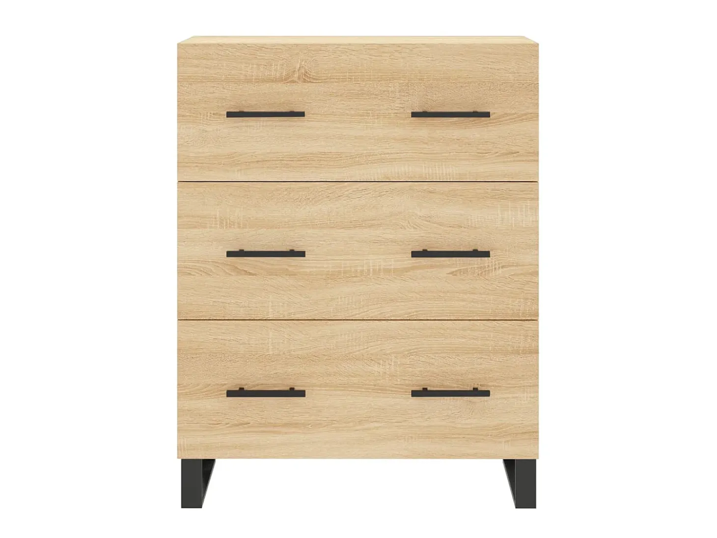 Aparador de madera de ingeniería roble Sonoma 69,5x34x90 cm ES69936