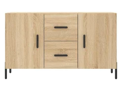 Aparador de madera de ingeniería roble Sonoma 100x36x60 cm