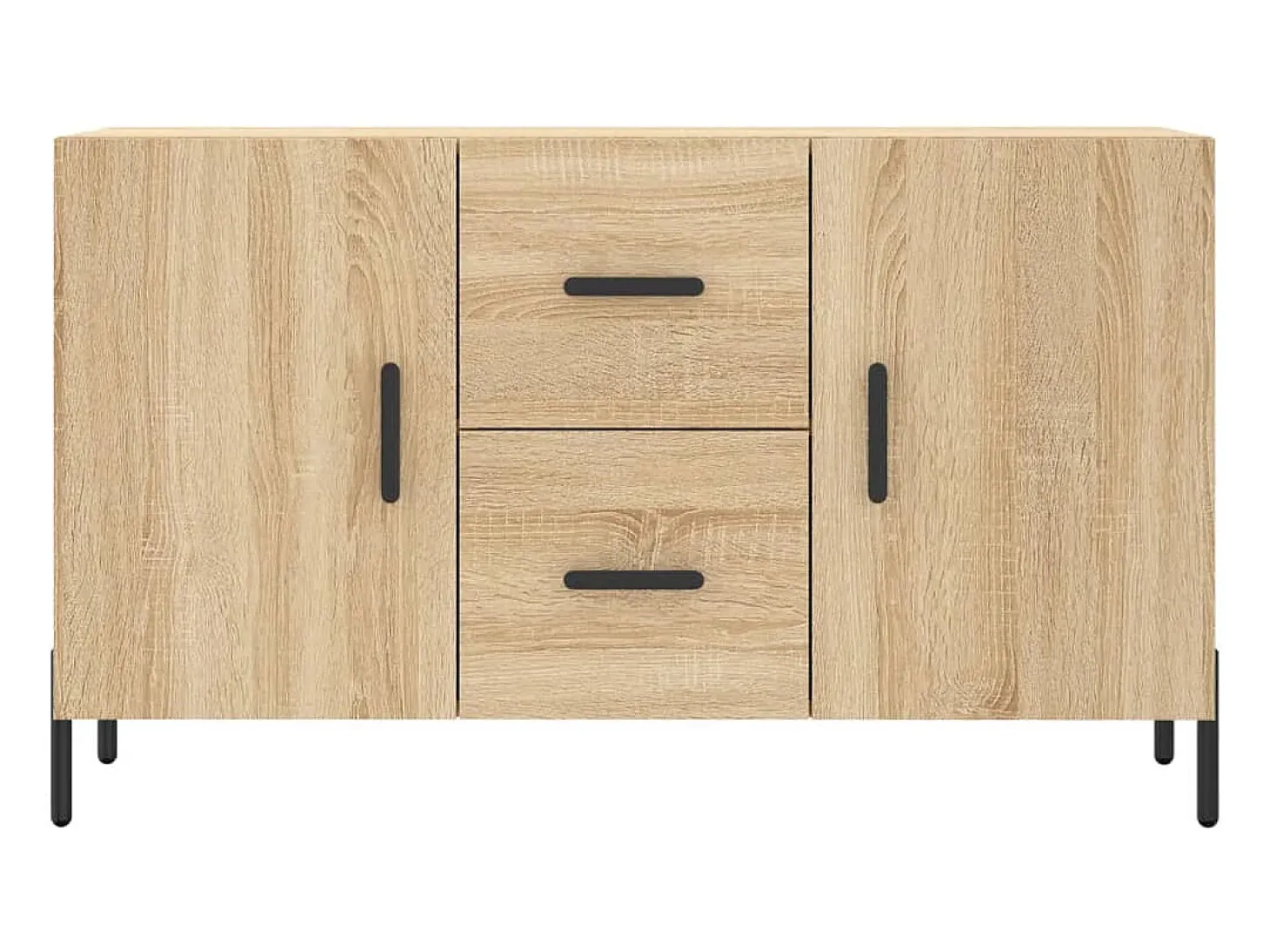 Aparador de madera de ingeniería roble Sonoma 100x36x60 cm