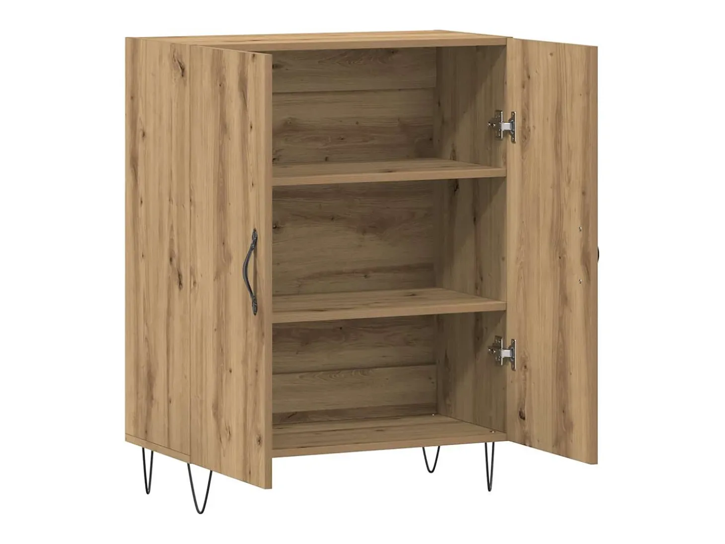 Aparador de madera de ingeniería roble artisan 69,5x34x90 cm