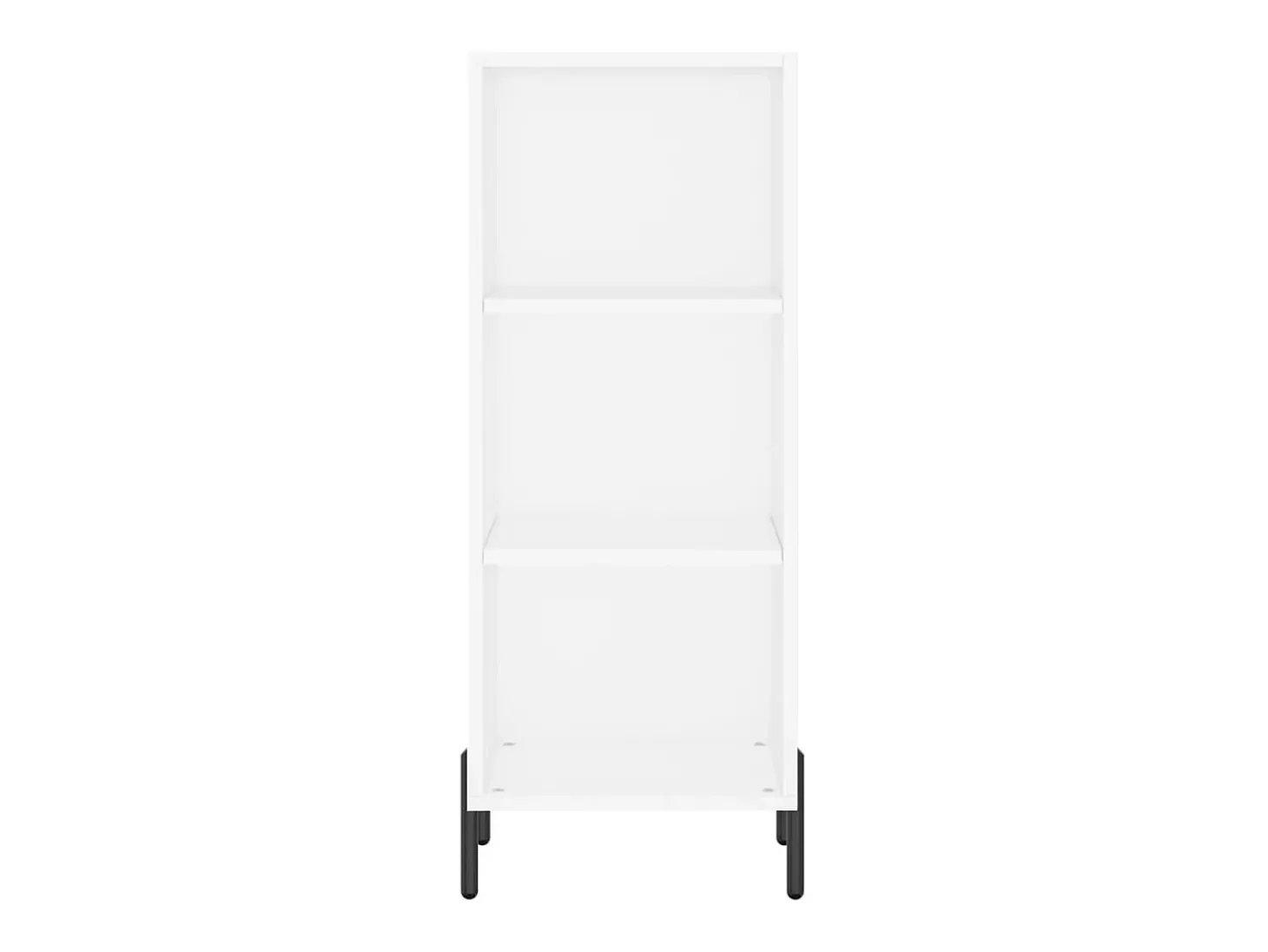 Aparador de madera de ingeniería blanco 34,5x32,5x90 cm ES62525