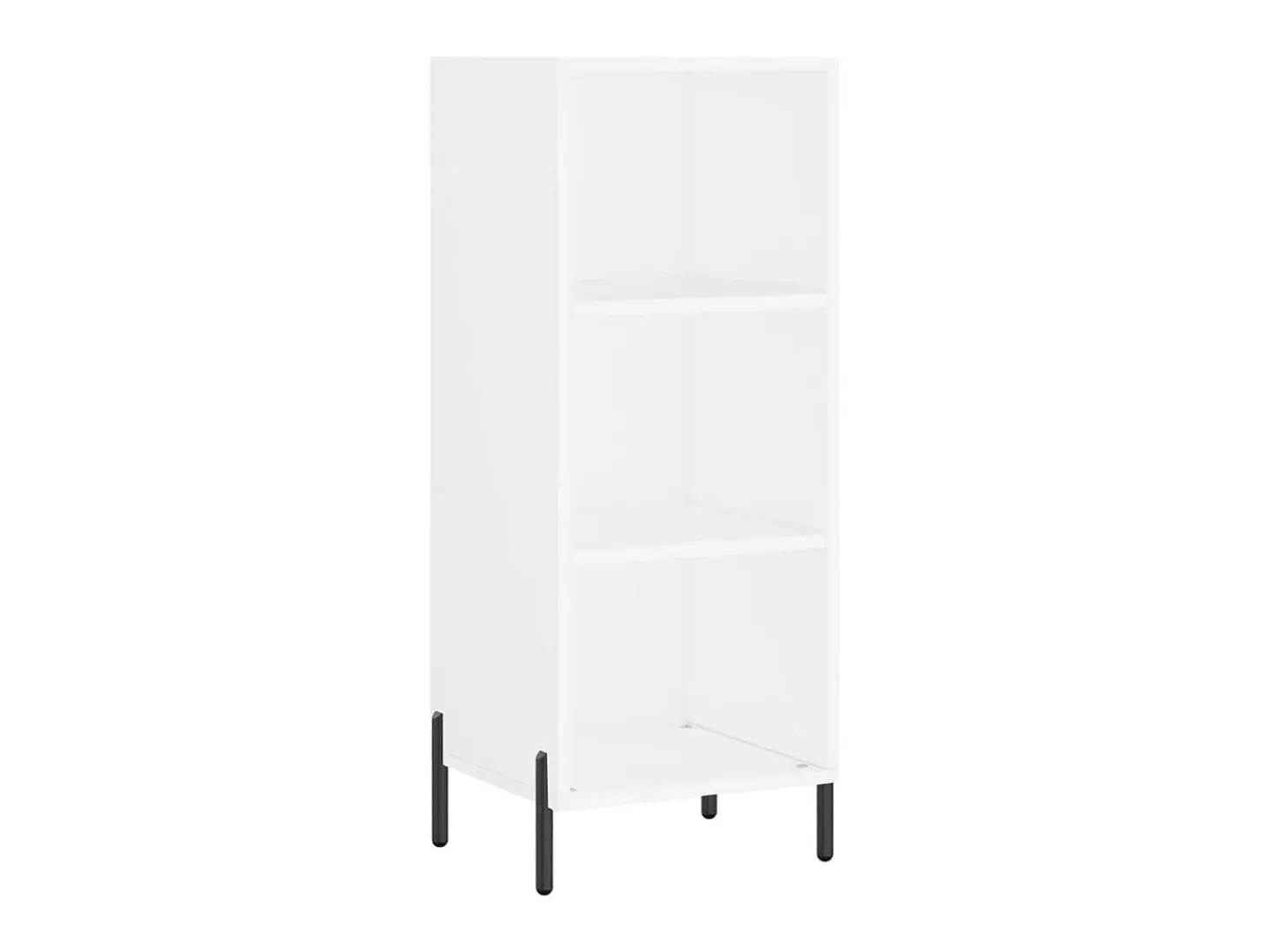 Aparador de madera de ingeniería blanco 34,5x32,5x90 cm ES62525