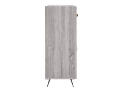 Aparador de madera de ingeniería gris Sonoma 69,5x34x90 cm