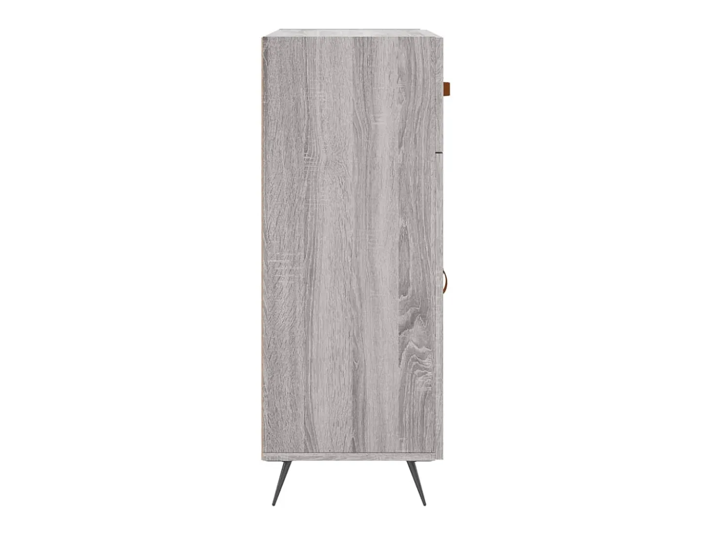 Aparador de madera de ingeniería gris Sonoma 69,5x34x90 cm