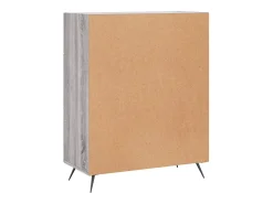 Aparador de madera de ingeniería gris Sonoma 69,5x34x90 cm