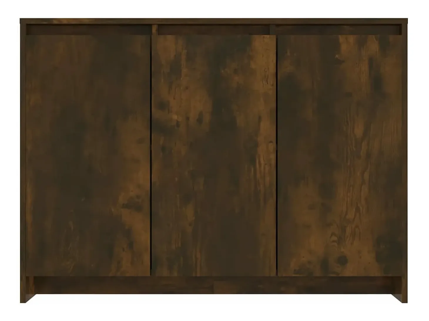 Aparador de madera de ingeniería roble ahumado 102x33x75 cm
