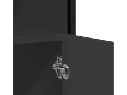 Aparador de madera de ingeniería negro 100x35x76 cm