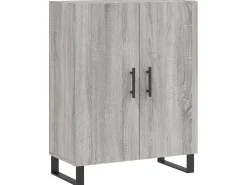 Aparador de madera de ingeniería gris Sonoma 69,5x34x90 cm ES62519