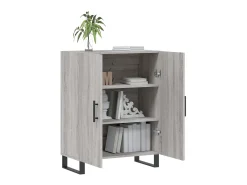 Aparador de madera de ingeniería gris Sonoma 69,5x34x90 cm ES62519