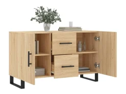 Aparador de madera de ingeniería roble Sonoma 100x36x60 cm