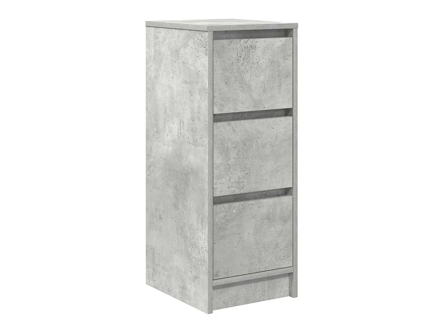Aparador de madera de ingeniería gris hormigón 29,5x34x76 cm