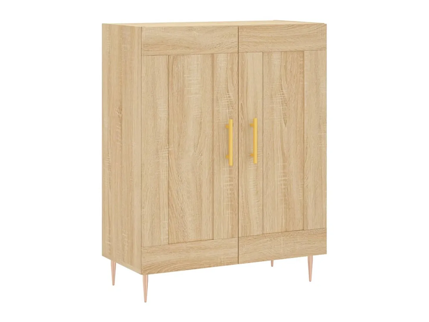 Aparador de madera de ingeniería roble Sonoma 69,5x34x90 cm ES35696
