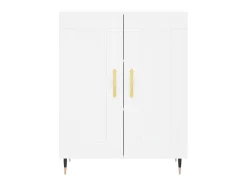 Aparador de madera de ingeniería blanco 69,5x34x90 cm