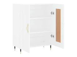 Aparador de madera de ingeniería blanco 69,5x34x90 cm