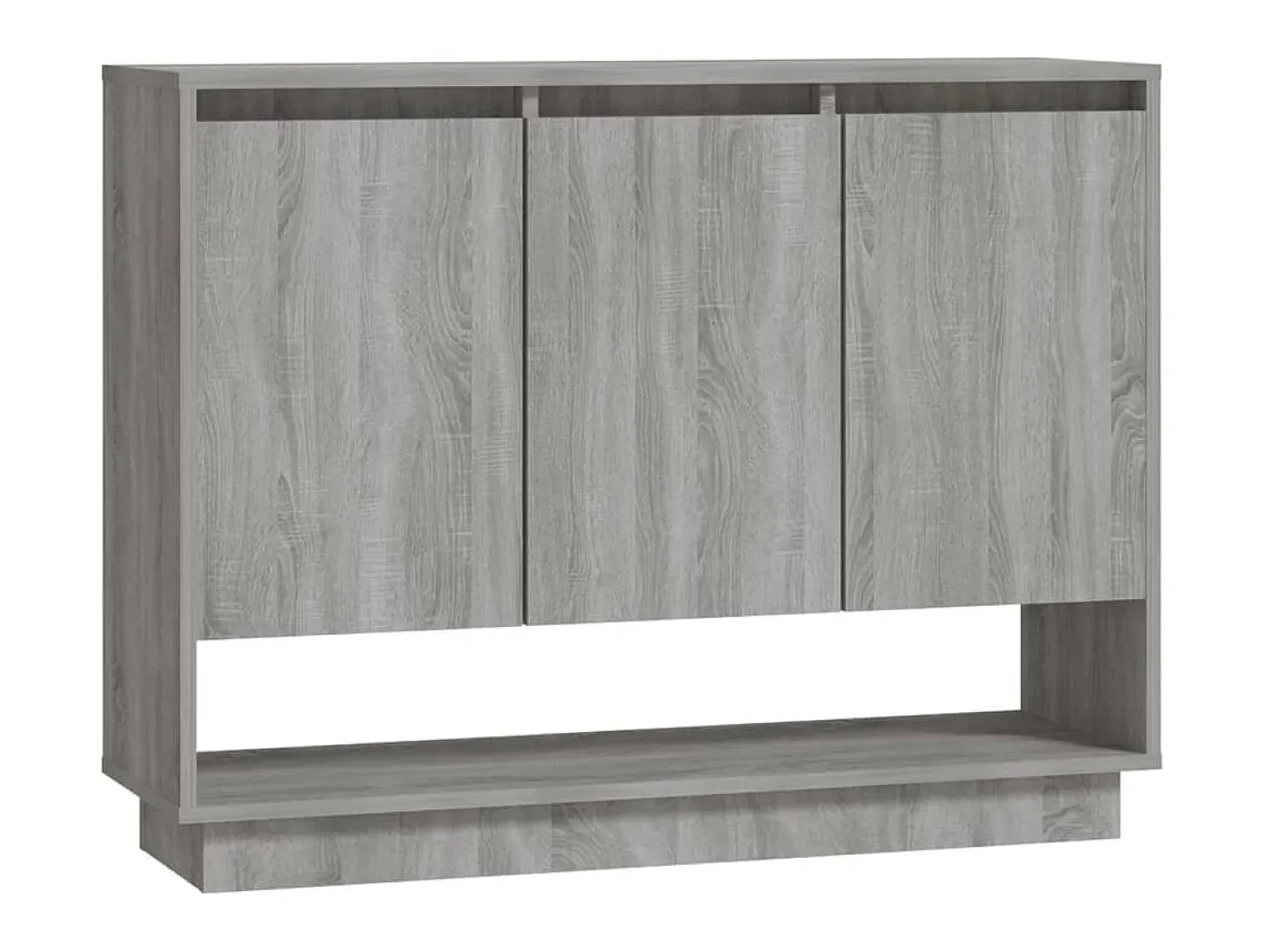 Aparador de madera de ingeniería gris Sonoma 97x31x75 cm ES85874