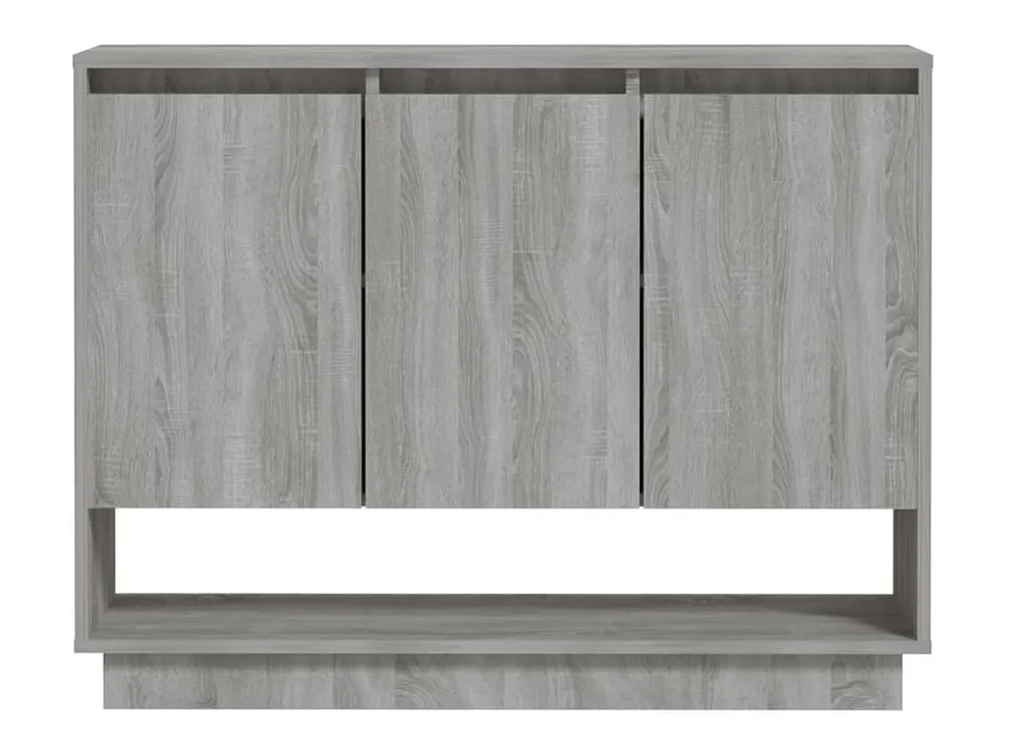 Aparador de madera de ingeniería gris Sonoma 97x31x75 cm ES85874