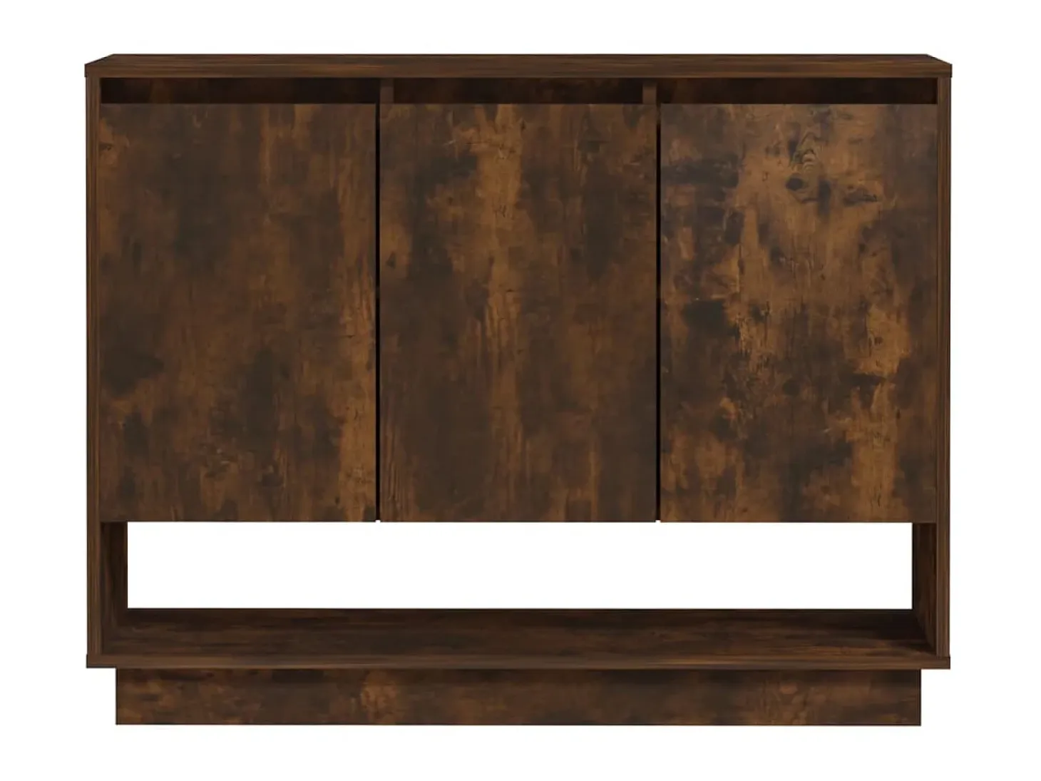 Aparador de madera de ingeniería roble ahumado 97x31x75 cm ES92343