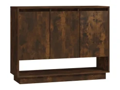 Aparador de madera de ingeniería roble ahumado 97x31x75 cm ES92343