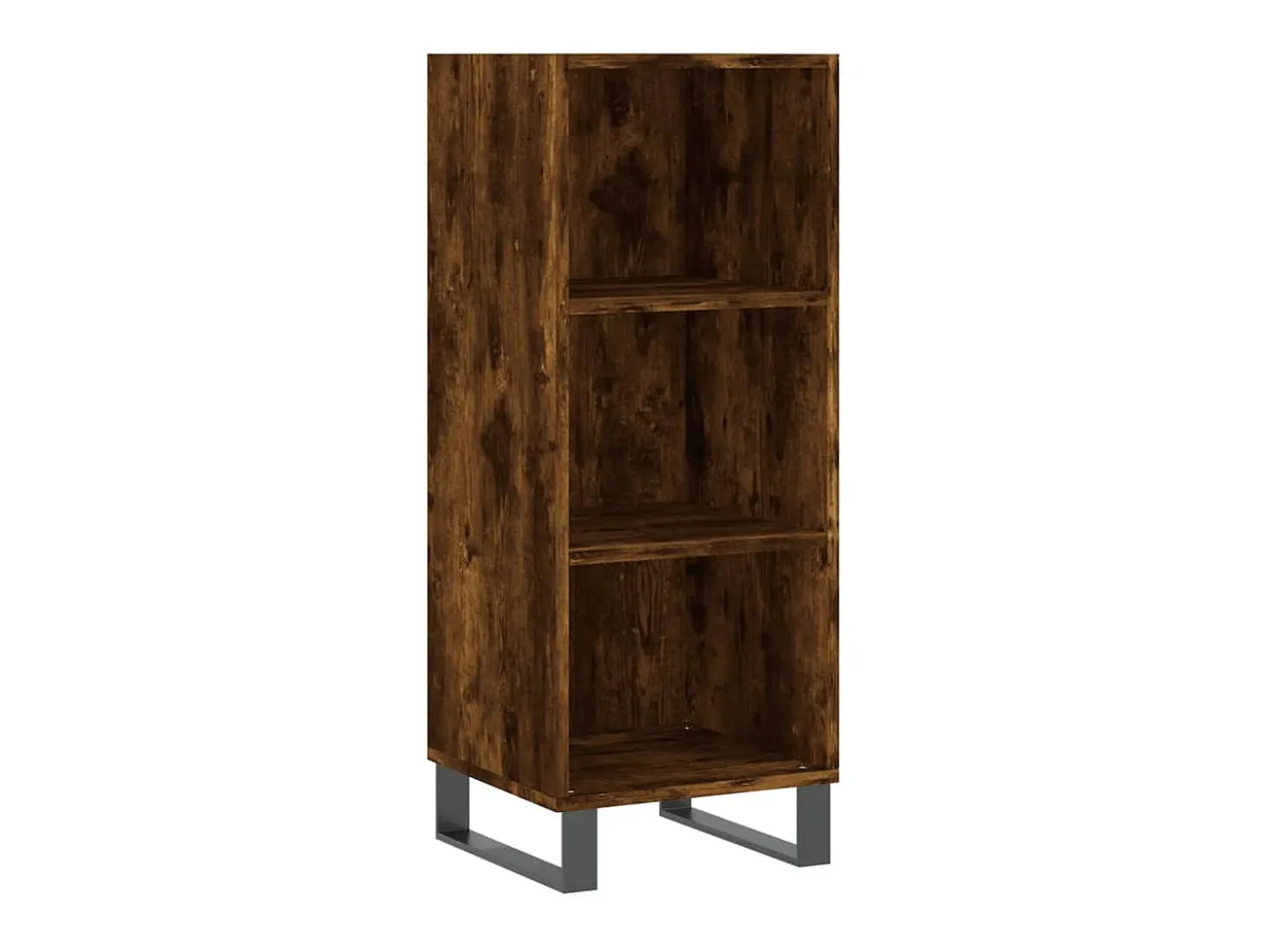 Aparador de madera de ingeniería roble ahumado 34,5x32,5x90 cm ES26867