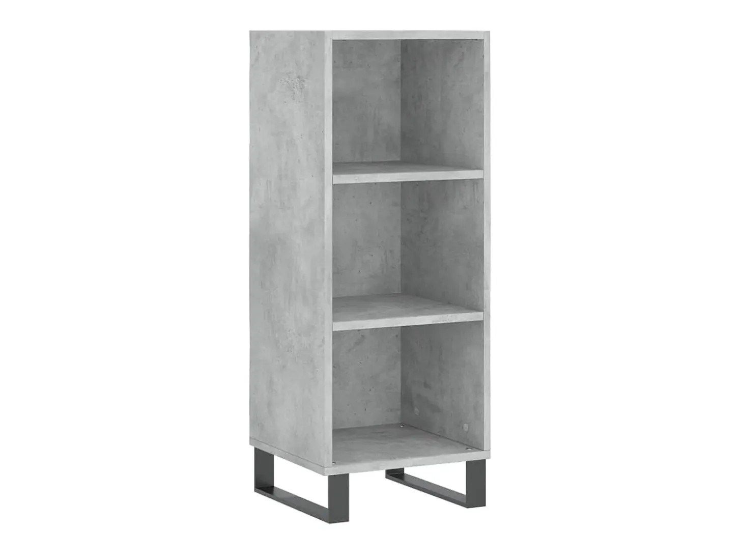 Aparador de madera de ingeniería gris hormigón 34,5x32,5x90 cm ES29990