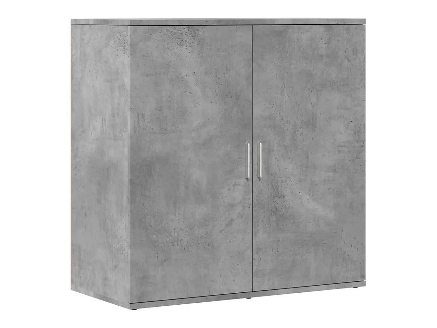 Aparador de madera de ingeniería gris hormigón 79x38x80 cm
