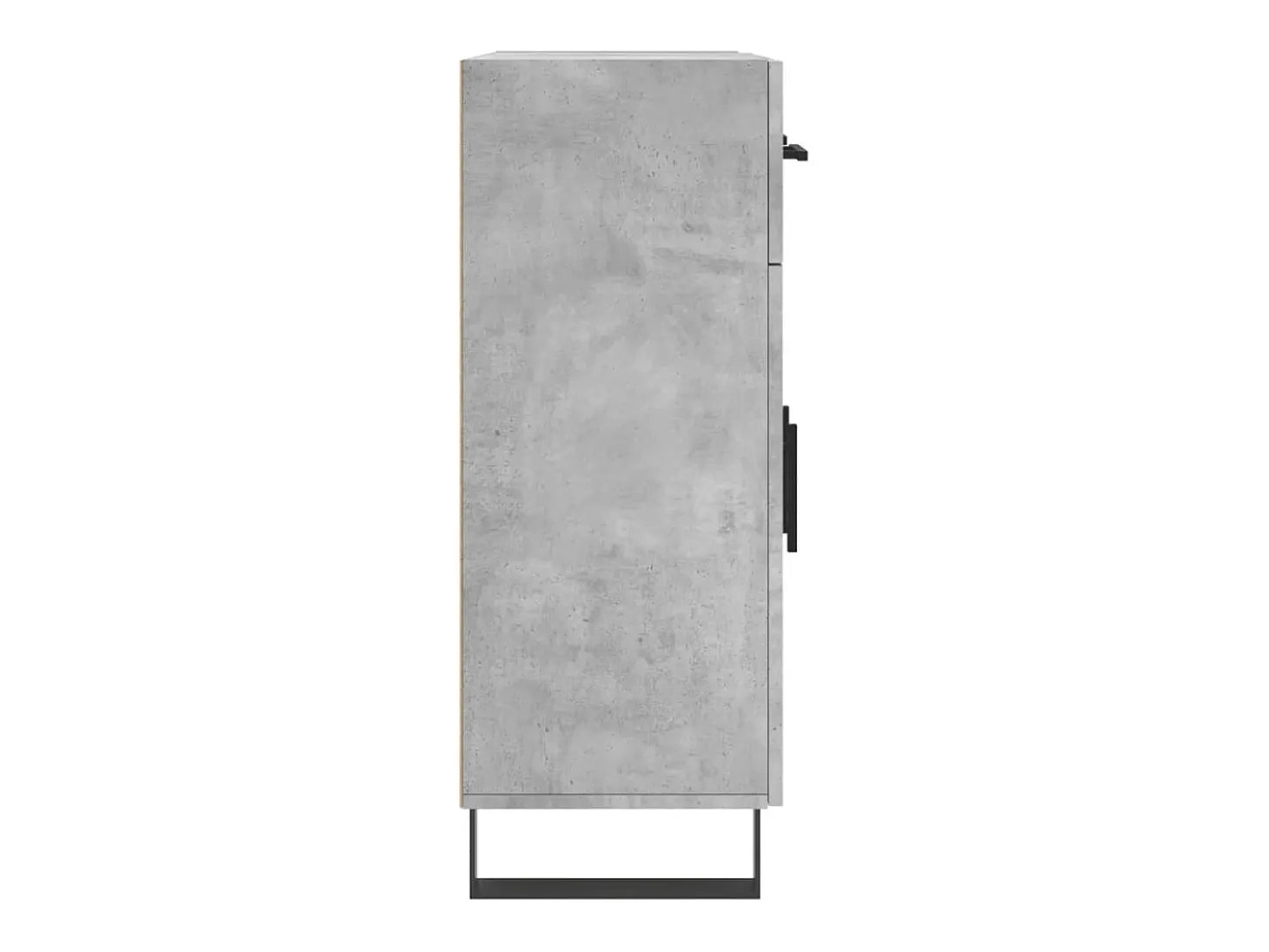 Aparador de madera de ingeniería gris hormigón 69,5x34x90 cm