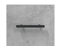 Aparador de madera de ingeniería gris hormigón 69,5x34x90 cm