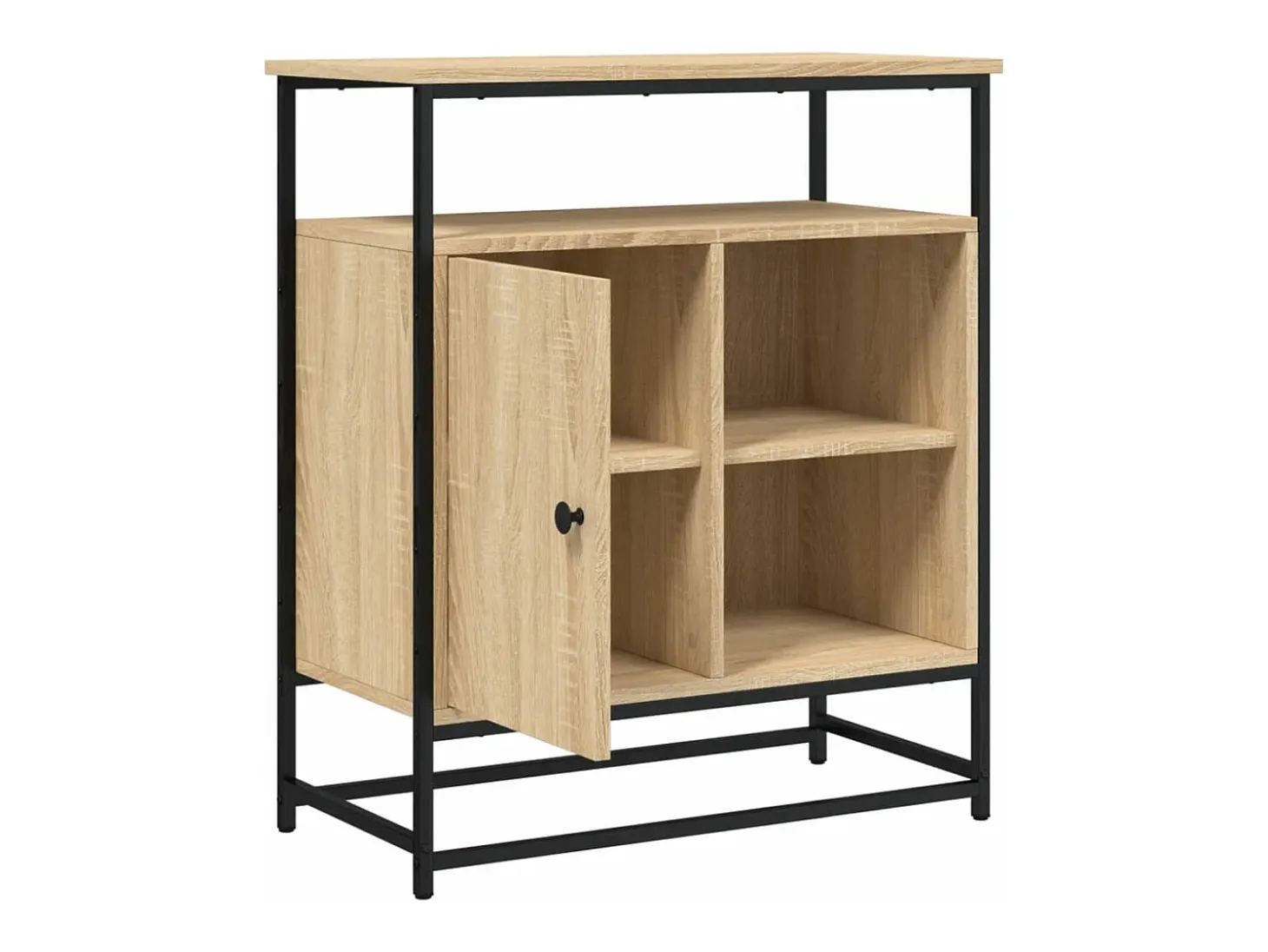 Aparador de madera de ingeniería roble Sonoma 69x35x80 cm