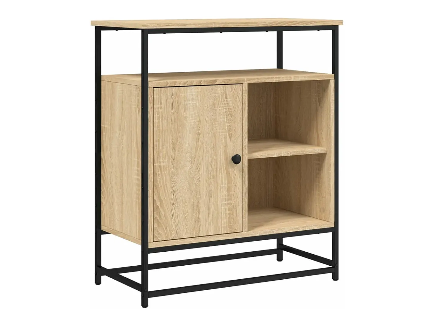 Aparador de madera de ingeniería roble Sonoma 69x35x80 cm