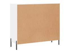 Aparador de madera de ingeniería blanco 90x34x80 cm