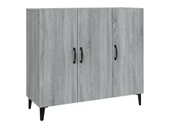 Aparador de madera de ingeniería gris Sonoma 90x34x80 cm ES36082