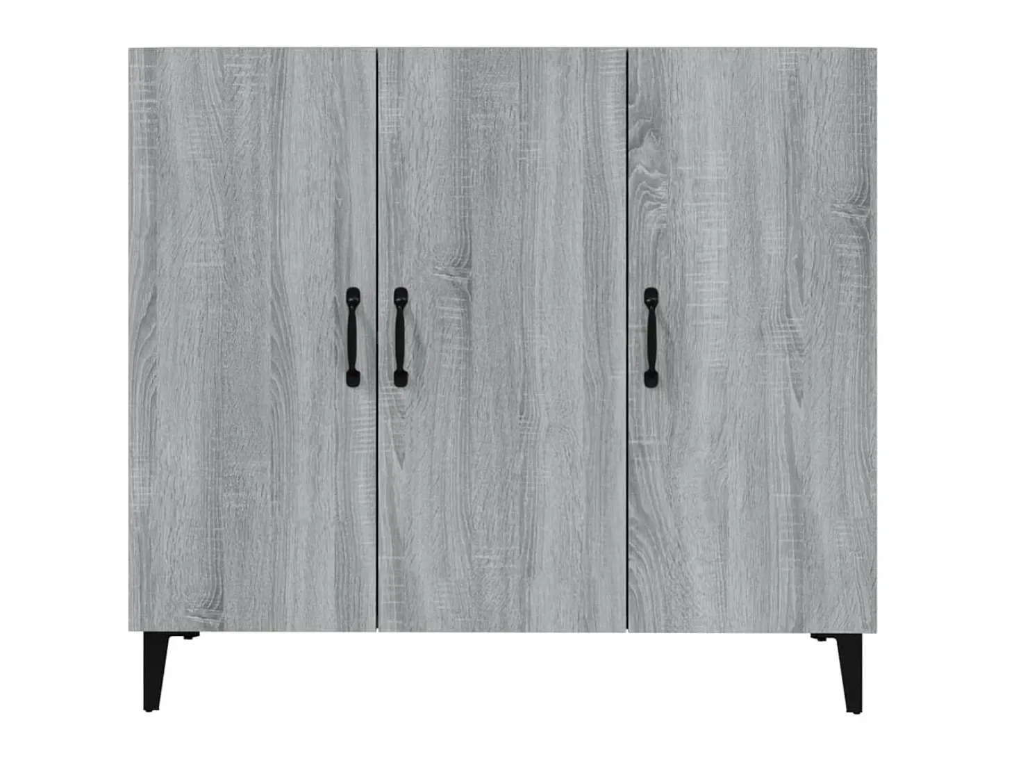 Aparador de madera de ingeniería gris Sonoma 90x34x80 cm ES36082