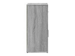 Aparador de madera de ingeniería 2 uds gris Sonoma 60x31x70 cm