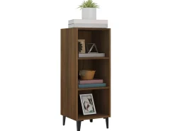 Aparador de madera de ingeniería marrón roble 34,5x32,5x90 cm ES56023