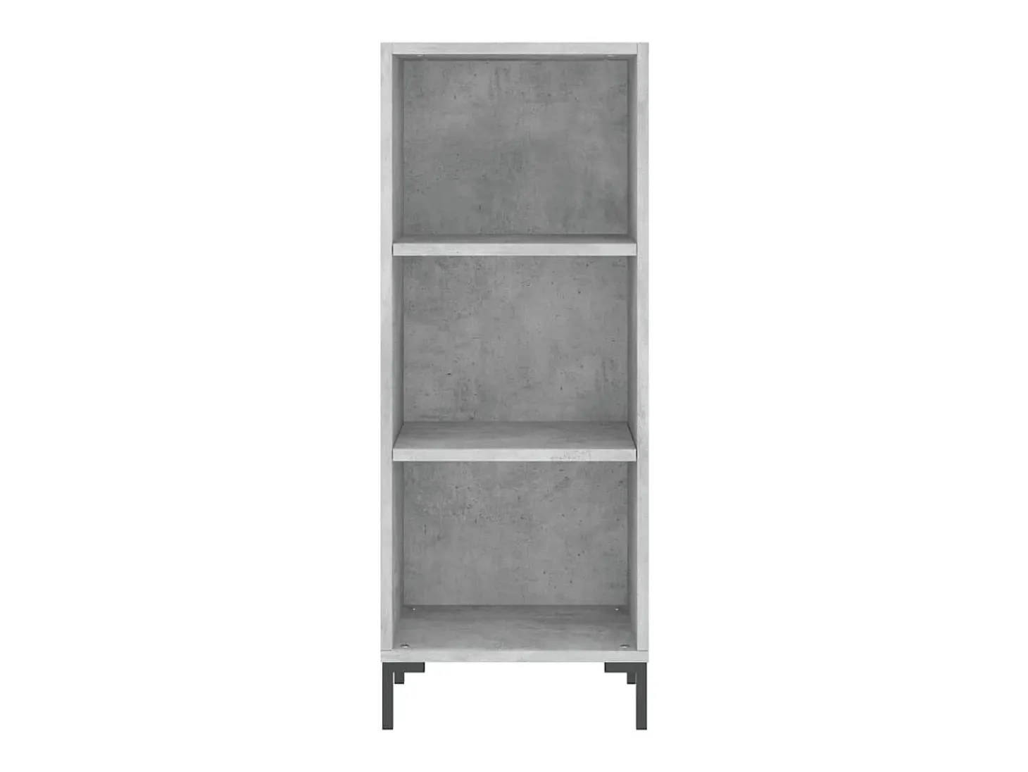 Aparador de madera de ingeniería gris hormigón 34,5x32,5x90 cm ES72855